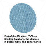 3M 310W Xtract Hookit Clean Sanding Net Disc, 220+, Blue, 3 in x NH, Die 300V (88434) (7100247530) (500 Pack) - 8