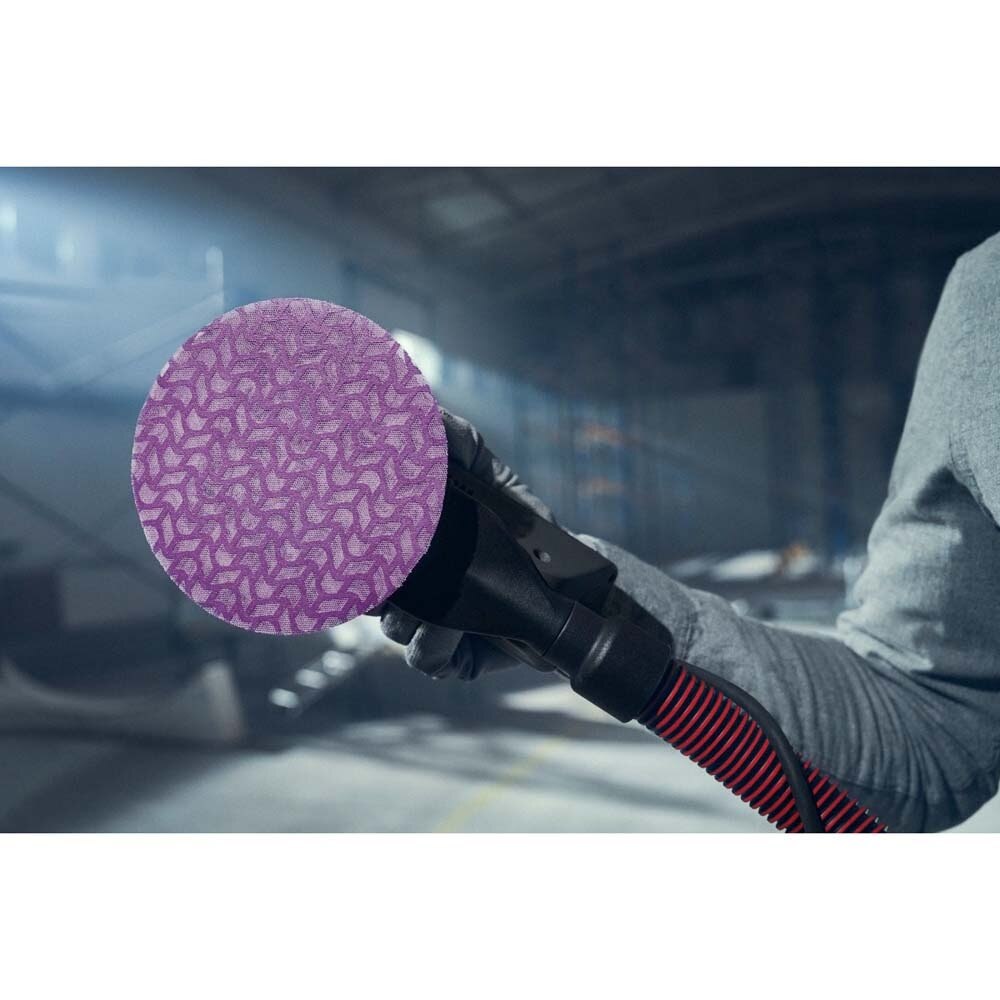 3M 310W Xtract Net Disc 320+ 8 in Die 800L Hook and Loop Sanding Discs for Virtually Dust-Free Metal Wood and Composite Finishing (7100249821) (50 Pack) - 3