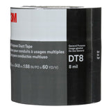 3M DT8 All Purpose Duct Tape, Black, 1-7/8 in x 60 yd, 8 mil (7100253082) (24 Pack) - 2