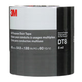 3M DT8 All Purpose Duct Tape, Silver, 1-7/8 in x 60 yd, 8 mil (7100253423) (24 Pack)