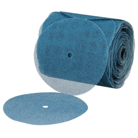 3M 36420 Blue Net Disc Roll , 6 in, 80+ Grade, Best in Class, Virtually Dust-Free, Abrasive Sheet Roll (7100253742) (8 Pack)