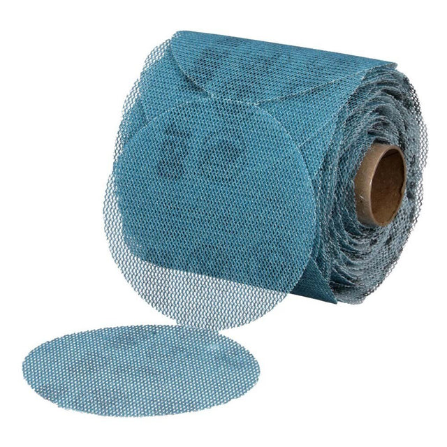 3M 7100254369 Blue Net Disc Roll 36451, 3 in, 150+ Grade, Best in Class, Virtually Dust-Free, Abrasive Sheet Roll