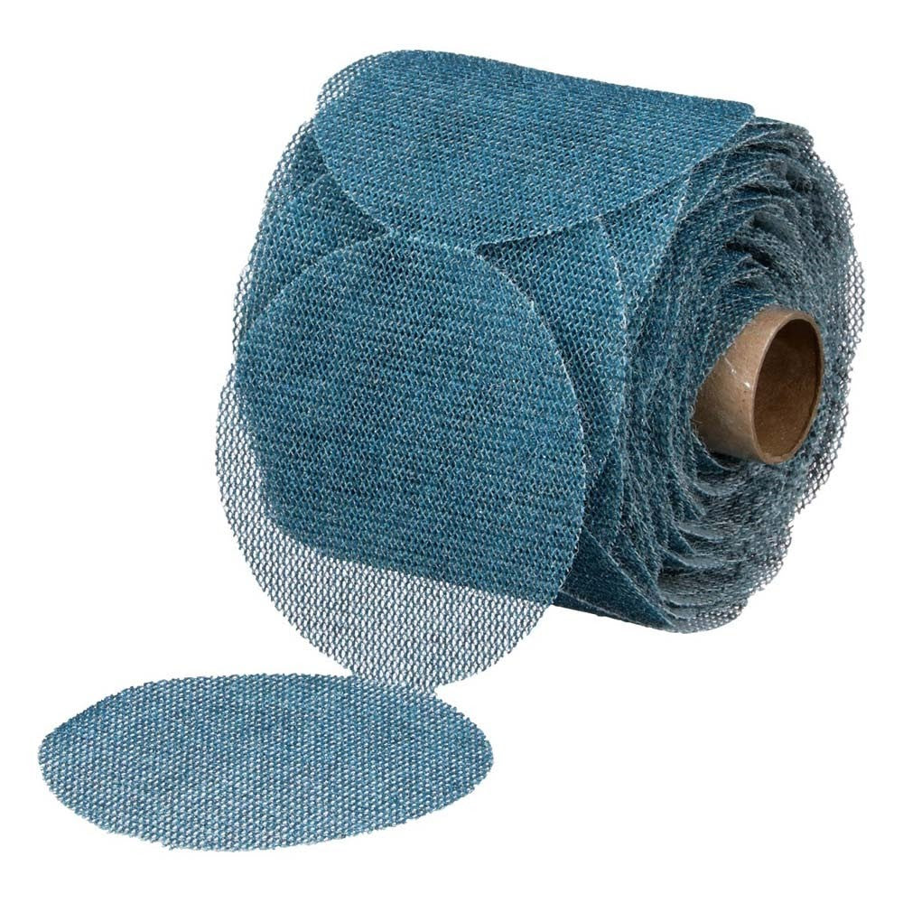 3M 36449 Blue Net Disc Roll , 3 in, 80+ Grade, Best in Class, Virtually Dust-Free, Abrasive Sheet Roll (7100254375) (8 Pack)
