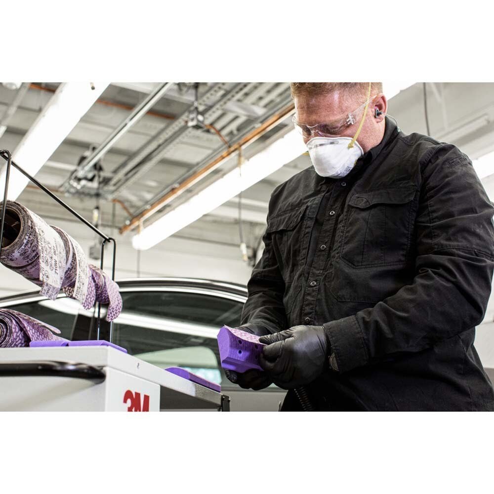 3M 7100256499 Hookit Dust Extraction Flexible Radius Sanding Block 35832, 273 mm x 66 mm - 9