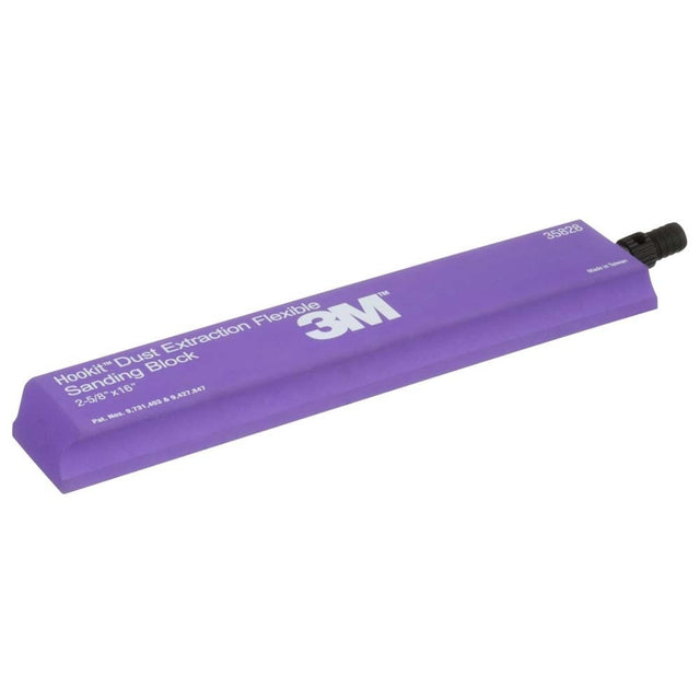 3M 7100256624 Hookit Dust Extraction Flexible Sanding Block 35828, 406 mm x 67 mm