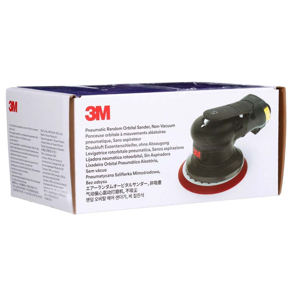 3M 88951 Pneumatic Random Orbital Sander, 6 in Non-Vacuum, 5/16 in Orbit, 12000 RPM, 0.28 HP Motor, Variable Speed (7100258651) - 8
