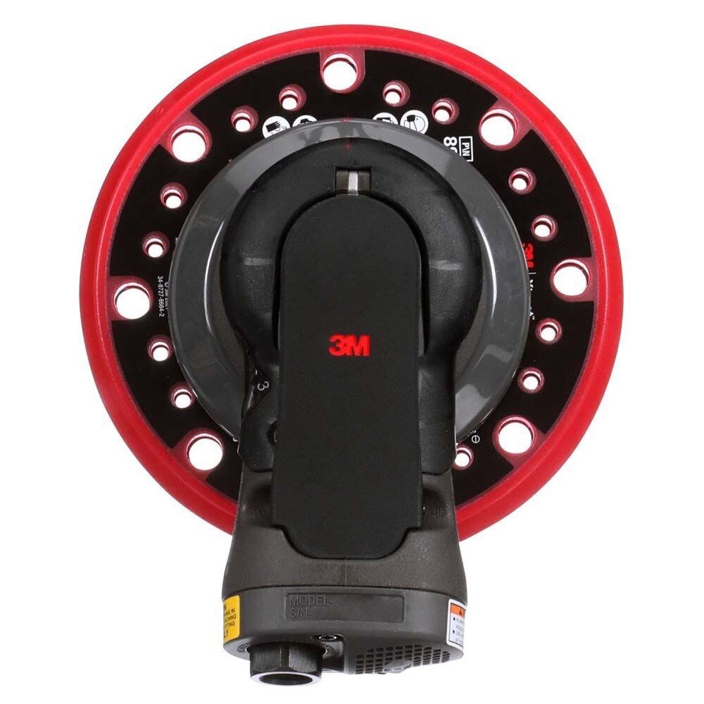 3M 88937 Pneumatic Random Orbital Sander, 5 in Non-Vacuum, 3/16 in Orbit, 12000 RPM, .28 HP Motor (7100258878) - 5