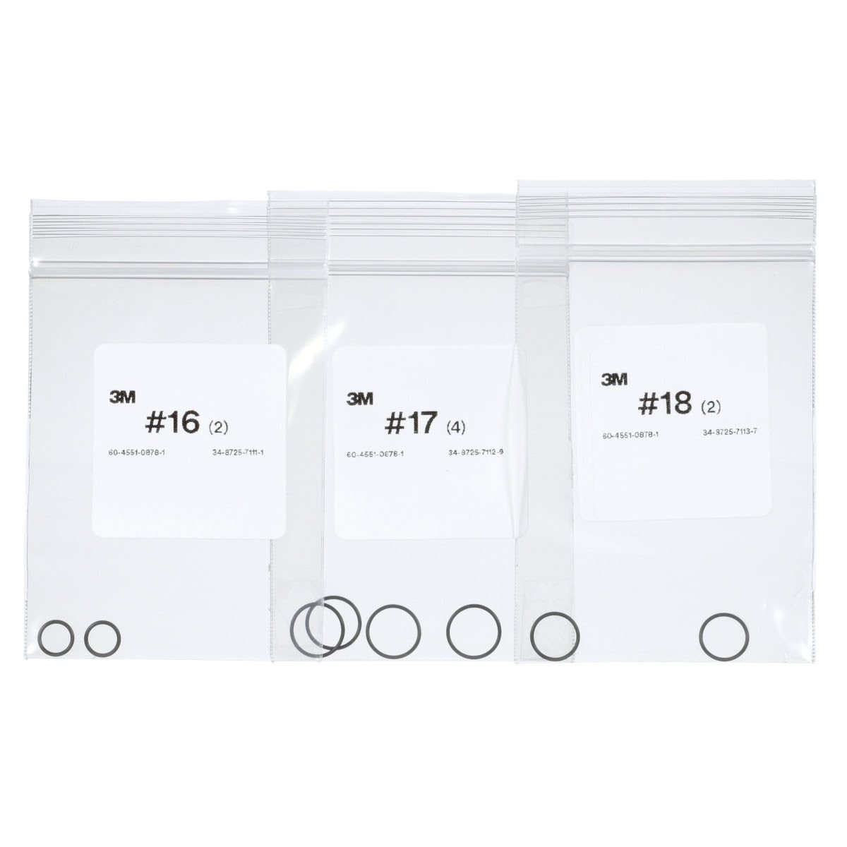 3M 26841 Performance Spray Gun O-Ring Replacement Kit, Black (7100261169) (4 Pack) - 2
