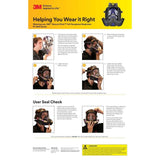 3M 7100261328 Secure Click Full Facepiece Reusable Respirator FF-803, Large - 6