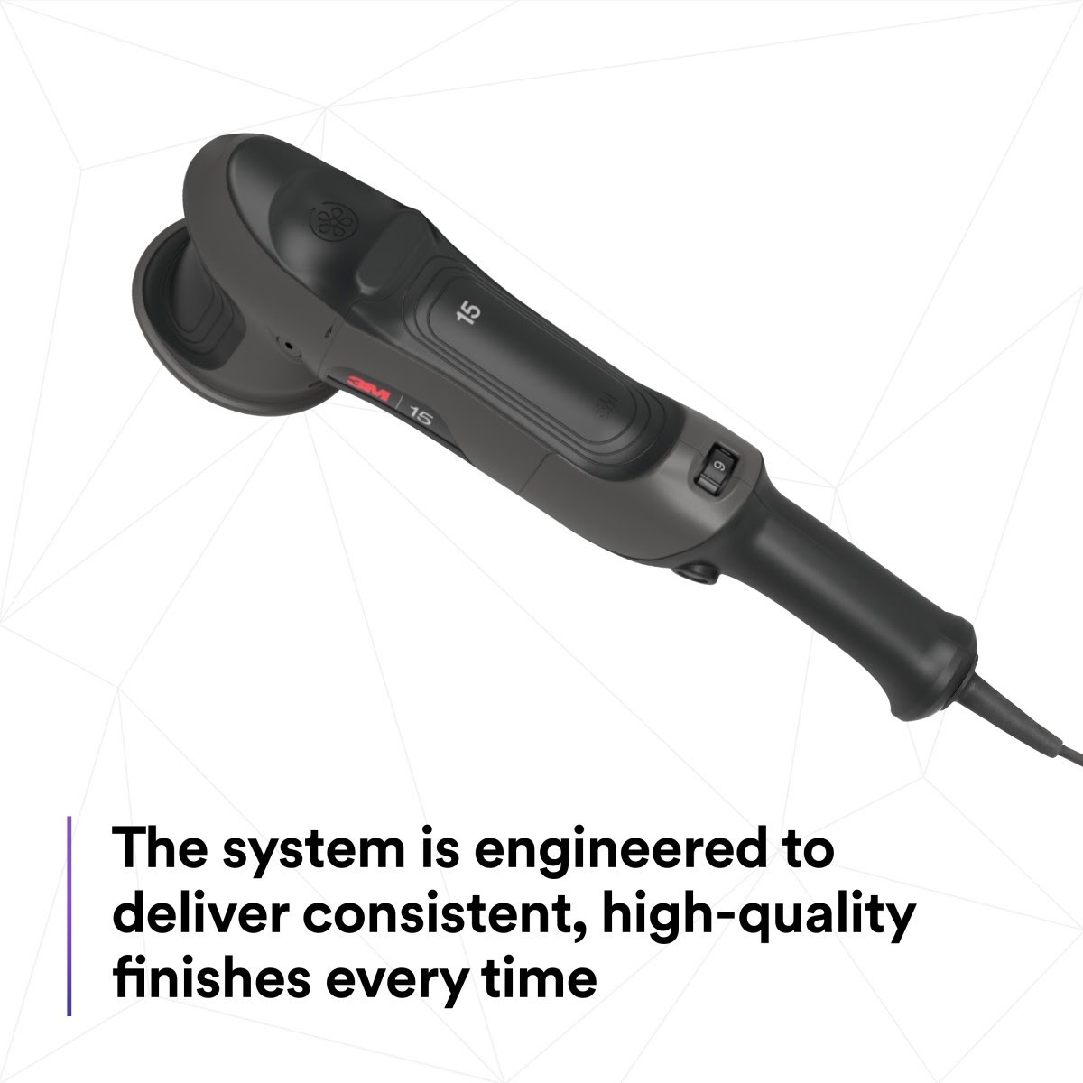 3M 34100 Random Orbital Polisher, 15 mm, 120V, 60 Hz, Plug A (7100262853) - 8