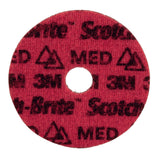 3M PN-DH Scotch-Brite Precision Surface Conditioning Disc, Medium, 4-1/2 in x 7/8 in (7100263885) (50 Pack) - 3