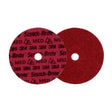 3M PN-DH Scotch-Brite Precision Surface Conditioning Disc, Medium, Red, 7 in x 7/8 in Center Hole, Hook and Loop Backing, Grinding Polishing Blending (7100263894) (25 Pack)