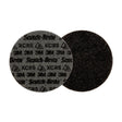 3M PN-DH Scotch-Brite Precision Surface Conditioning Disc, Extra Coarse, Dark Gray, 7 in x NH, Hook and Loop (7100263923) (25 Pack)