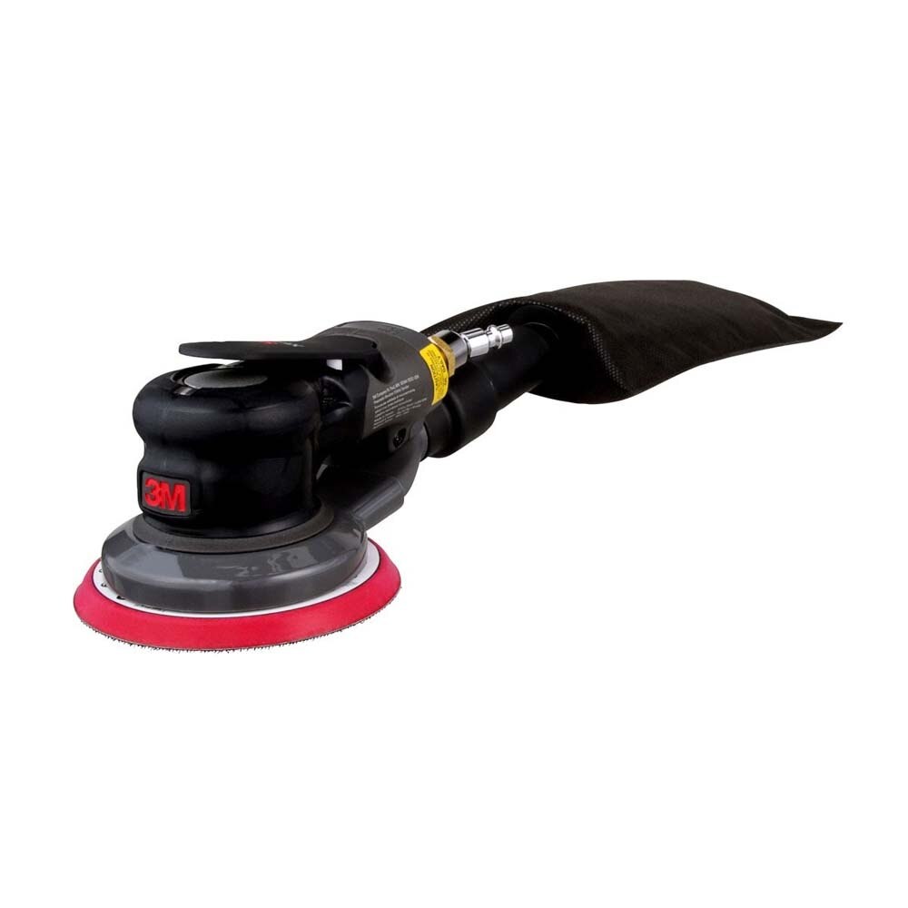 3M 88948 Xtract Pneumatic Random Orbital Sander, 5 in, Self-Generated Vacuum, 3/8 in Orbit, Ergonomic and Lightweight (7100264069) - 2