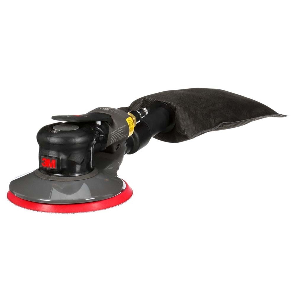3M 88960 Xtract Pneumatic Random Orbital Sander, 6 in Self-Generated Vacuum, 3/8 in Orbit, Ergonomic Lightweight ROS, 209W Motor, Dust Extraction (7100264070) - 6