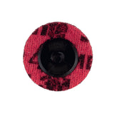 3M PN-DR Scotch-Brite Roloc Precision Surface Conditioning Disc, Medium, TR, Ceramic, Nonwoven Fiber, Red, 2 in, Dispenser Pack (7100264089) (200 Pack) - 2