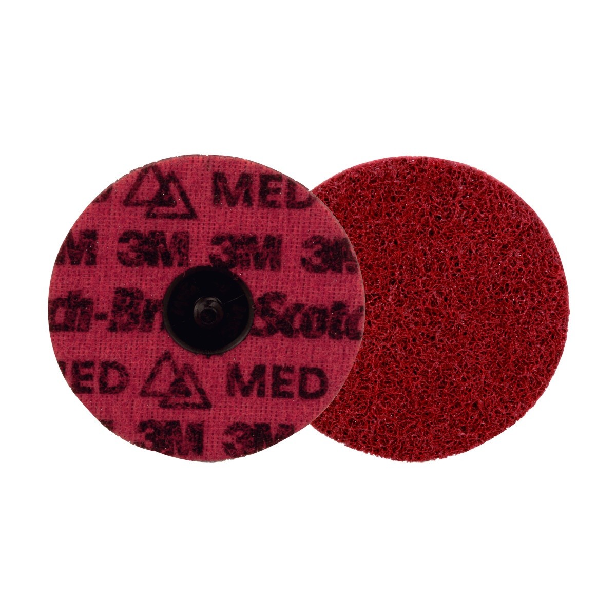 3M PN-DR Scotch-Brite Roloc Precision Surface Conditioning Disc, Medium, Red, TR, 4 in (89281) (7100264142) (100 Pack) - 2