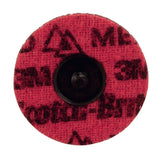 3M Scotch-Brite Roloc Precision Surface Conditioning Disc, PN-DR, Medium, TR, Red, 3 in (89291) (7100264196) (100 Pack) - 2