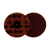 3M Scotch-Brite Roloc Precision Surface Conditioning Disc PN-DR Coarse TR Brown 4 in 25 Count (89280) (7100264203) (100 Pack) - 4