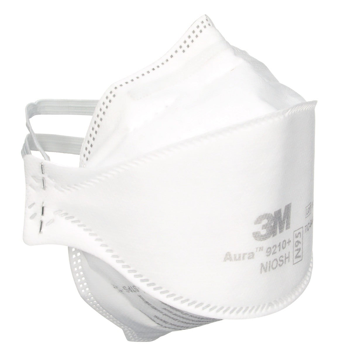 3M 37192 Aura Particulate Respirator 9210+, N95 Disposable Individually Wrapped Flat Fold, White (7100266132) (240 Pack) - 4