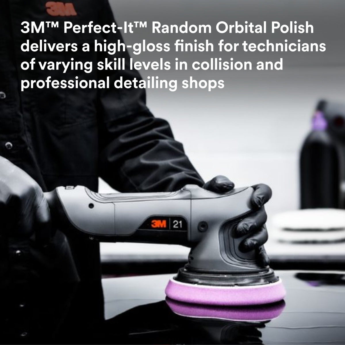3M 34133 Random Orbital Polish, Purple, 1 Pint (16 fl oz/473 mL), Fast Cutting Polisher for Automotive Buffing and Polishing, High Gloss Finish (7100270085) (6 Pack) - 6