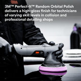3M 34133 Random Orbital Polish, Purple, 1 Pint (16 fl oz/473 mL), Fast Cutting Polisher for Automotive Buffing and Polishing, High Gloss Finish (7100270085) (6 Pack) - 6