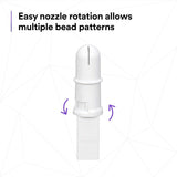 3M 33995 OEM Match Adjustable Ripple Tip Single Use Plastic Nozzle White (7100271058) (50 Pack) - 9