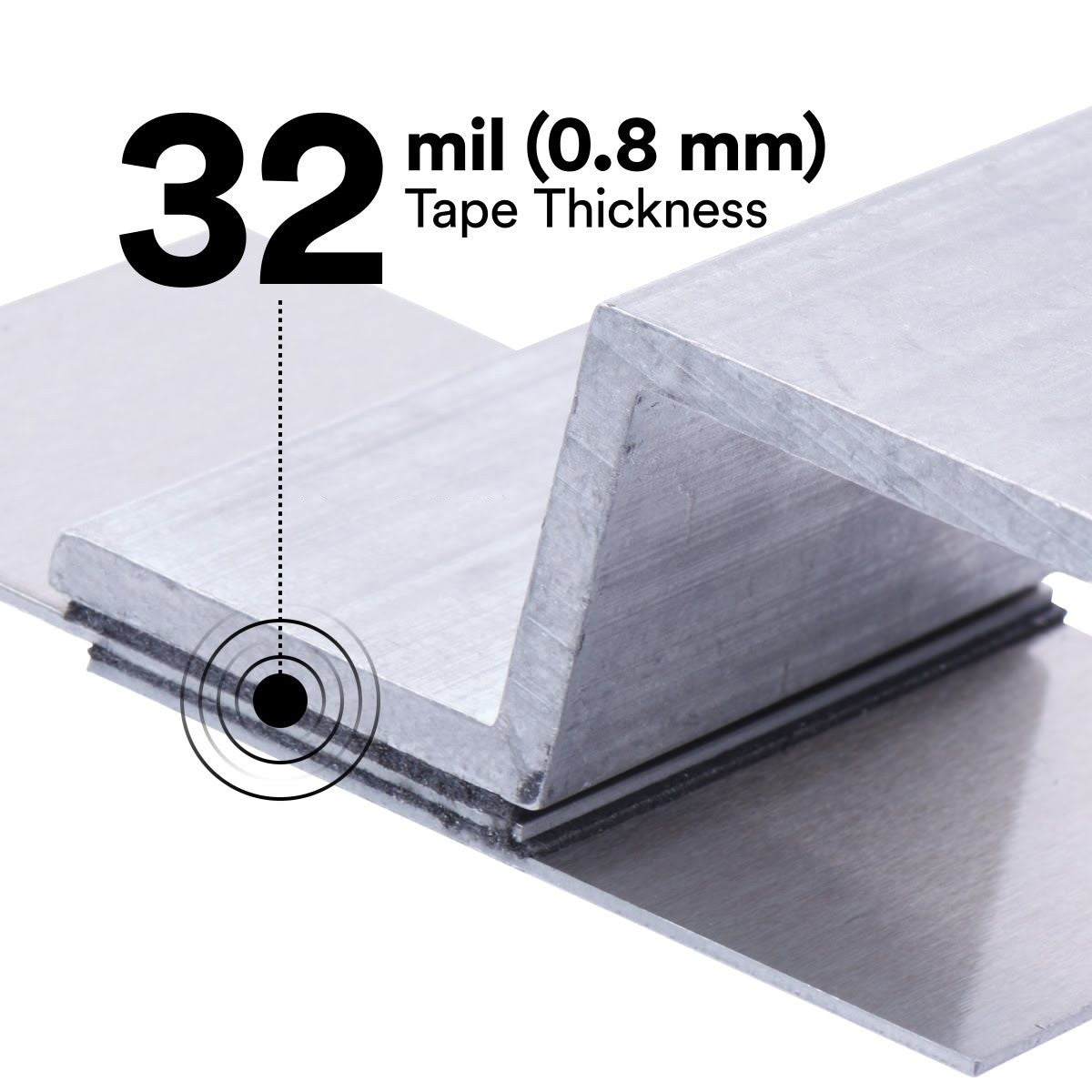 3M RP+080GF VHB Tape Double Sided Acrylic Foam Gray 1 in x 36 yd 32 mil Film Liner (7100273255) (9 Pack) - 9