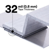 3M RP+080GF VHB Tape Double Sided Acrylic Foam Gray 1 in x 36 yd 32 mil Film Liner (7100273255) (9 Pack) - 9