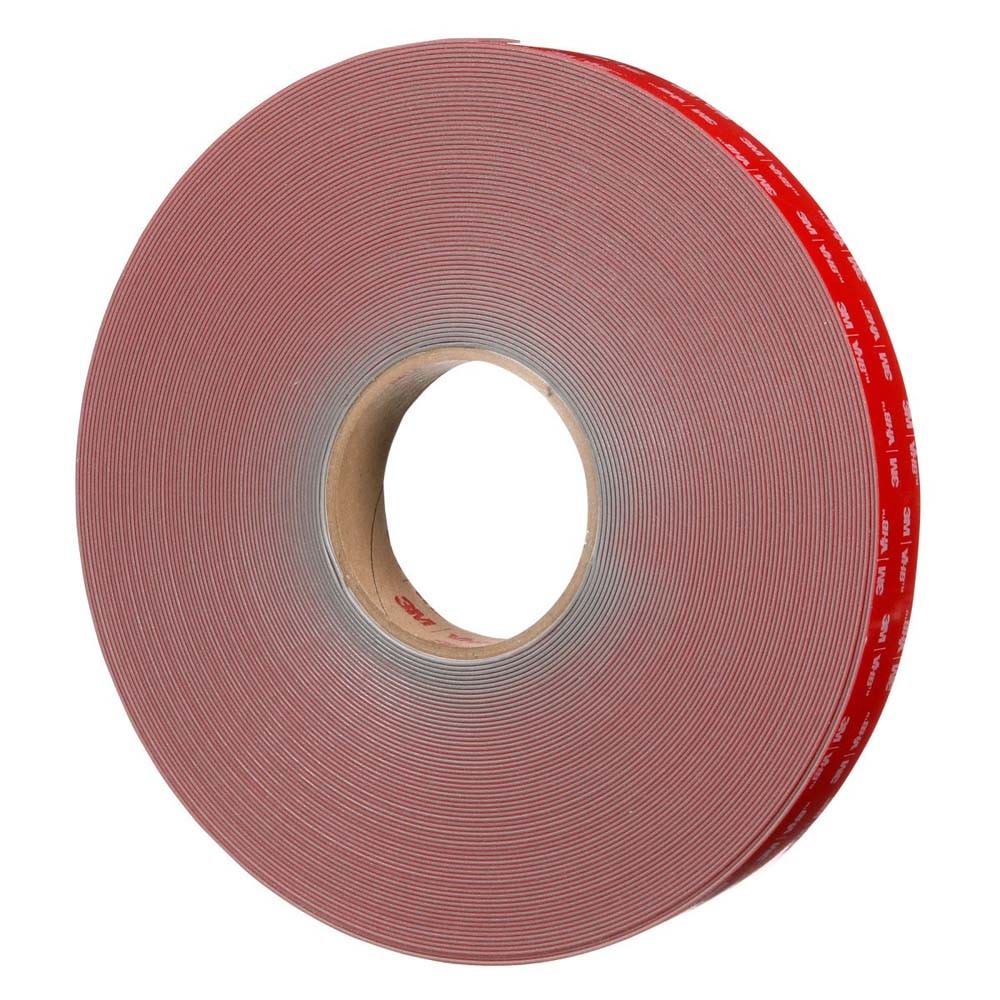 3M RP+160GF VHB Tape , Gray, 1/2 in x 36 yd, 62 mil, Film Liner (7100273400) (18 Pack) - 2