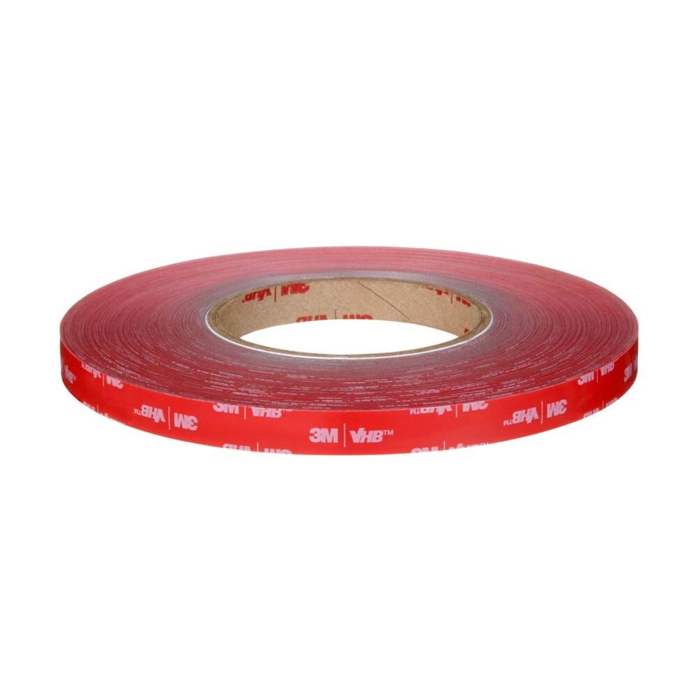 3M 7100273400 VHB Tape RP+160GF, Gray, 1/2 in x 36 yd, 62 mil, Film Liner (18 Pack) - 7