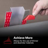 3M RP+060GF VHB Tape, Double Sided Acrylic Foam, Gray, 44 in x 36 yd, 25 mil, Film Liner (7100273426) - 5