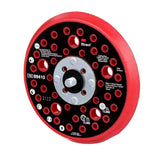 3M Xtract Hookit Hook and Loop Sanding Disc Backup Pad, Hard, Red, 5 in, 44 Holes, Low Profile, Max 12000 RPM OPM, 5/16-24 EXT (89410) (7100273463) (10 Pack) - 3