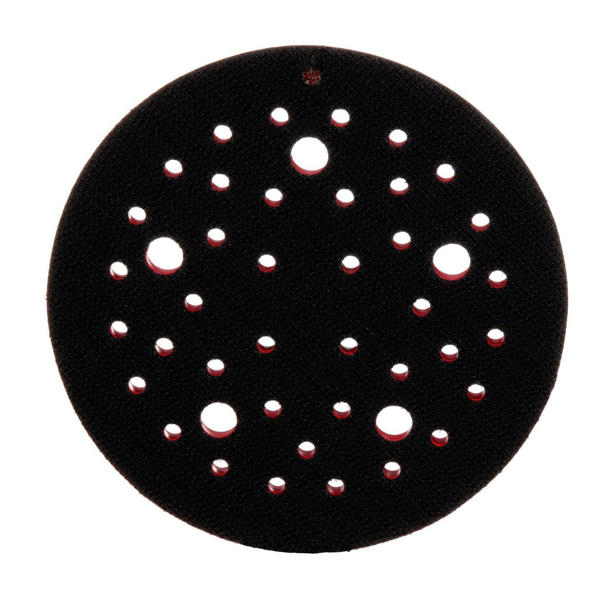 3M Xtract Hookit Hook and Loop Sanding Disc Backup Pad, Hard, Red, 5 in, 44 Holes, Low Profile, Max 12000 RPM OPM, 5/16-24 EXT (89410) (7100273463) (10 Pack) - 4