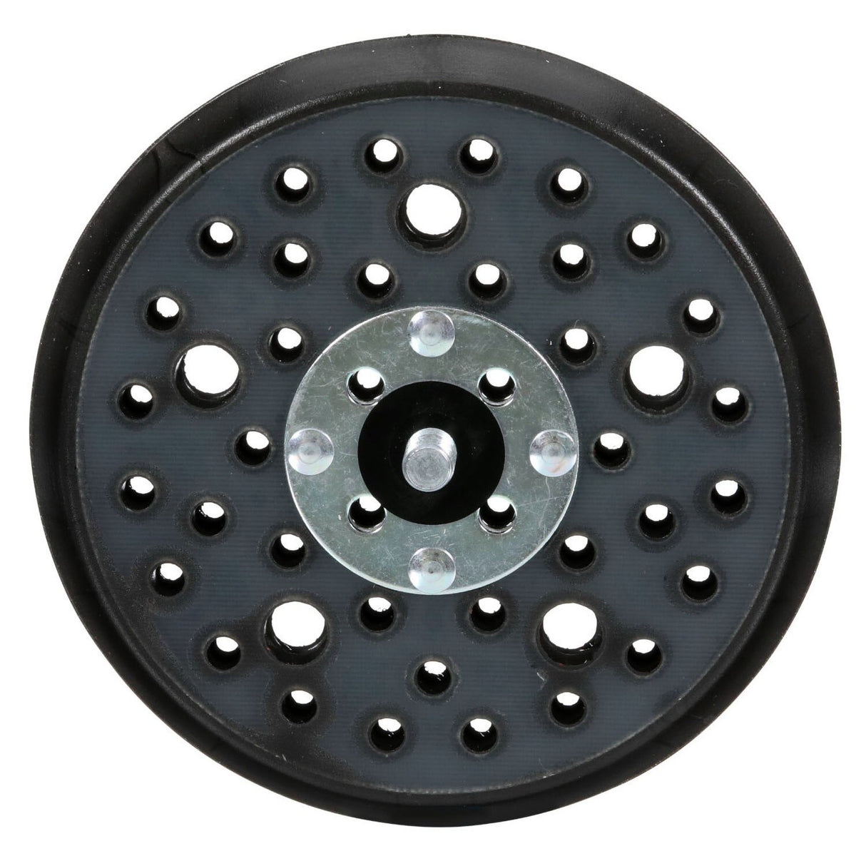 3M Xtract Hookit Back-up Pad, Extra Hard, Black, 5 in, 44 Holes, 5/16-24 EXT, Max 12000 rpm (89052) (7100273845) (10 Pack) - 4