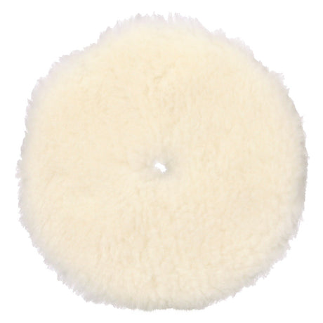 3M 34121 Hookit Random Orbital Medium Wool Compounding Pad, White, 5 in x 130 mm (7100276848) (12 Pack)