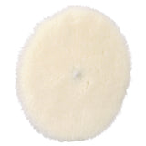 3M 34125 Hookit Random Orbital Medium Wool Compounding Pad, White, 6 in (150 mm) (7100276850) (12 Pack) - 3