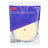3M 34120 Hookit Random Orbital Coarse Wool Compounding Pads, White, 5 in x 130 mm (7100276851) (12 Pack) - 6