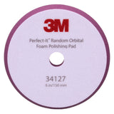 3M 34127 Hookit Random Orbital Foam Polishing Pad, Fine, Purple, 6 in 150 mm (7100276852) (12 Pack) - 2