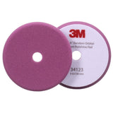 3M 34123 Hookit Random Orbital Foam Polishing Pad, Fine, Purple, 5 in 130 mm, for Automotive Compounding and Polishing (7100277203) (12 Pack)