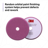 3M 34123 Hookit Random Orbital Foam Polishing Pad, Fine, Purple, 5 in 130 mm, for Automotive Compounding and Polishing (7100277203) (12 Pack) - 8