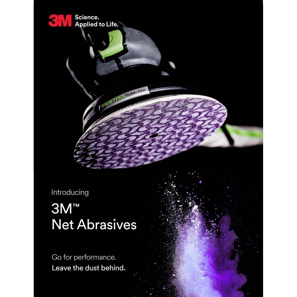 3M 7100283726 Cubitron II Net Sheet Roll 34574, Fastest-Cutting, Longest-Lasting, Dust Capture, 115 mm X 10 M, 150+ Grade - 7