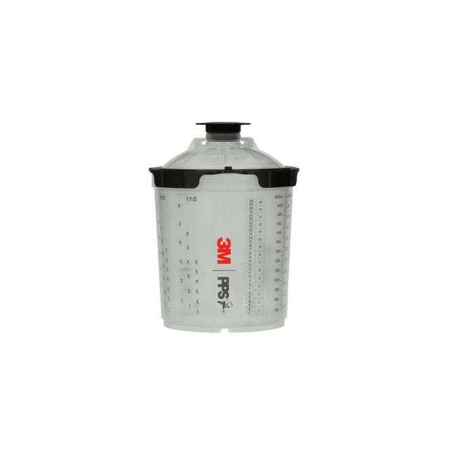 3M 26000 PPS Spray Cup System Kit Standard 22 oz 650 mL 200 Micron Filter Lids and Liners (7100284557)