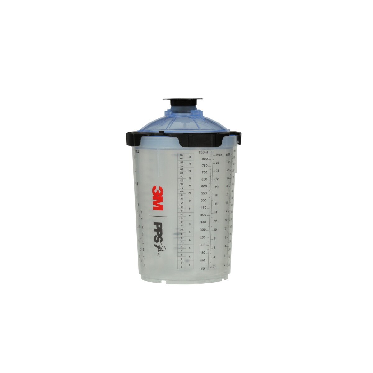 3M 26325 PPS Series 2.0 Spray Cup System Kit, Large, 28 fl oz, 125 Micron Filter, 1 Cup, 50 Lids and Liners, 32 Plugs (7100284561) - 2