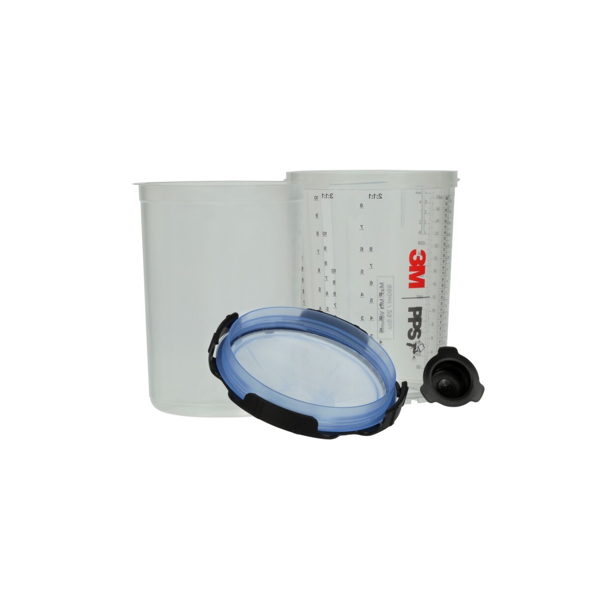 3M 26325 PPS Series 2.0 Spray Cup System Kit, Large, 28 fl oz, 125 Micron Filter, 1 Cup, 50 Lids and Liners, 32 Plugs (7100284561) - 4