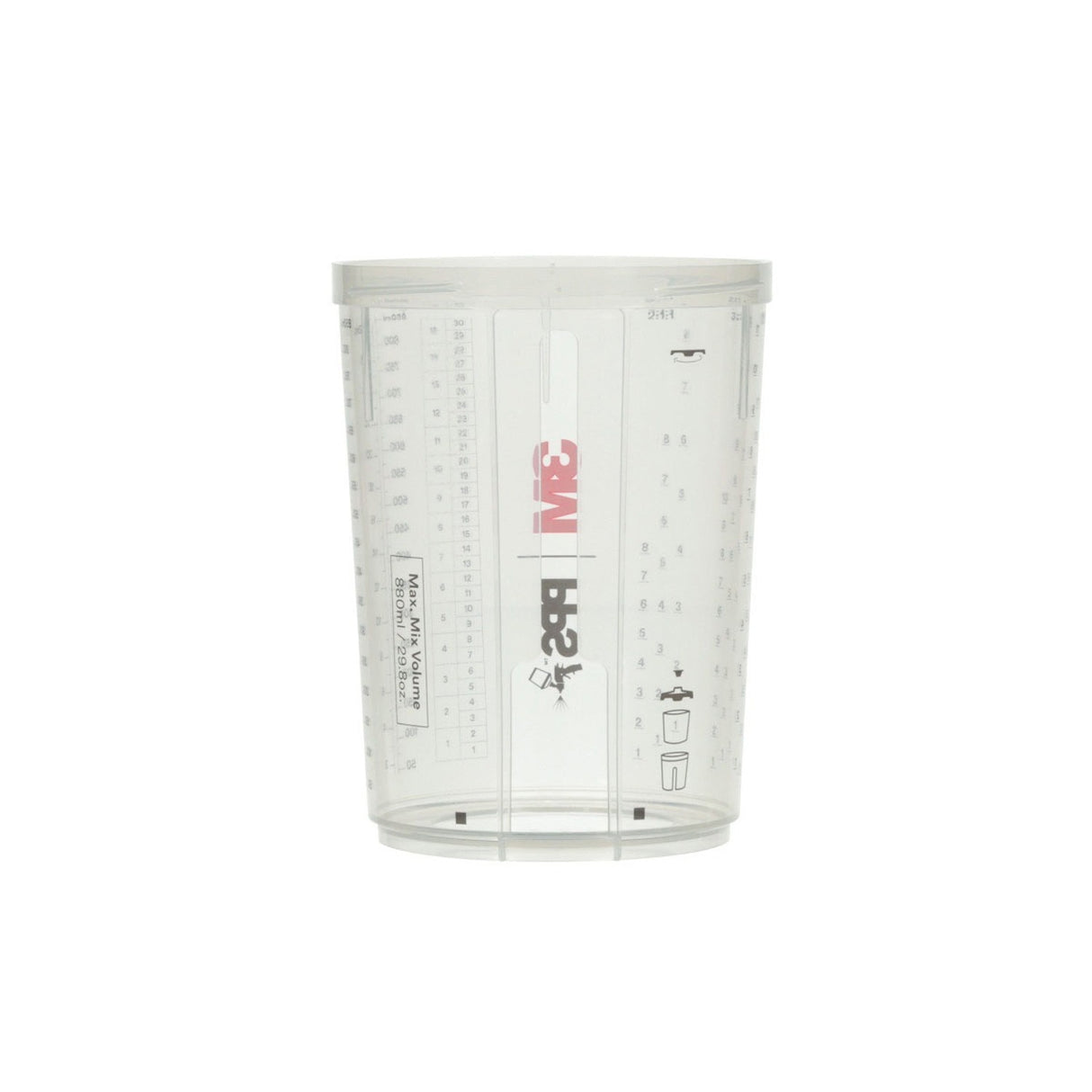 3M 26023 PPS 2.0 Series Spray Gun Cup, Large, 28 fl oz (850 mL) (7100284628) (8 Pack) - 4