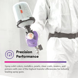 3M 26778 PPS Performance Spray Gun Starter Kit with 2.0 Spray Cup System, 15 Replaceable Gravity HVLP Atomizing Heads, Air Control Valve (7100285101) - 6