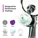 3M 26778 PPS Performance Spray Gun Starter Kit with 2.0 Spray Cup System, 15 Replaceable Gravity HVLP Atomizing Heads, Air Control Valve (7100285101) - 9