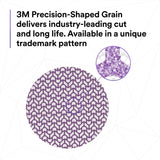 3M 710W Cubitron II Net Disc, 150+, Purple, 8 in x NH, Die 800L, Hook & Loop (7100287463) (300 Pack) - 7