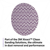 3M 710W 83420 Xtract Clean Sanding Net Disc, 80+, Purple, 8 in x NH, Die 800L, Hook & Loop for Metal, Wood, Composites, Stock Removal and Finishing (7100287535) (300 Pack) - 6